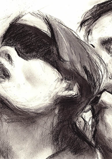 СтрастьКарандаш/уголь. 2024